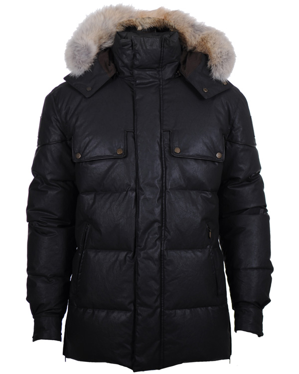 Herr | Jackor | Belstaff | Aviator Cricket Down Jacket Black/Brown