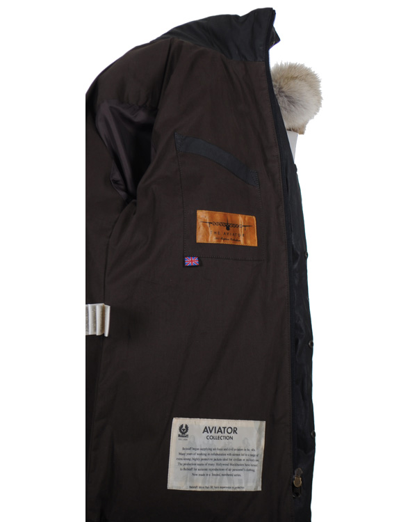 Herr | Jackor | Belstaff | Aviator Cricket Down Jacket Black/Brown