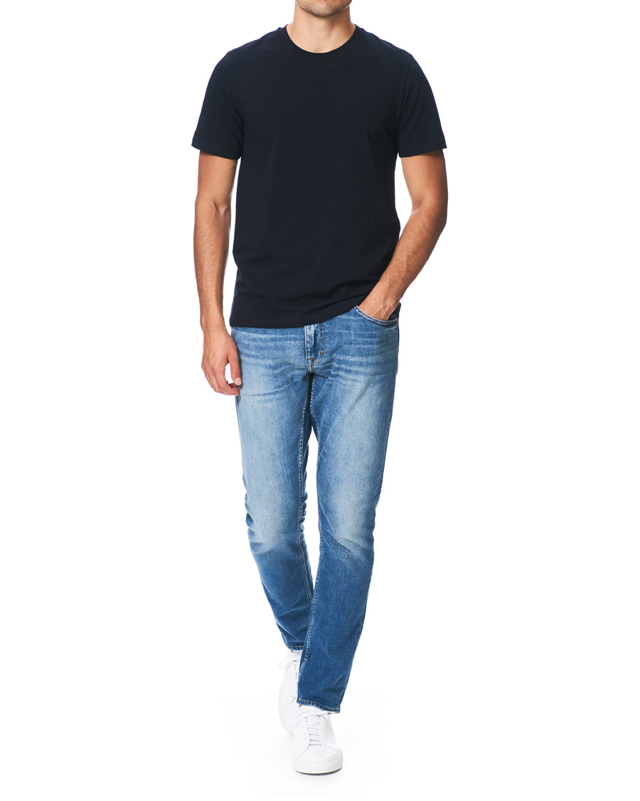 Herr | T-Shirts | Filippa K | Soft Lycra Tee Navy