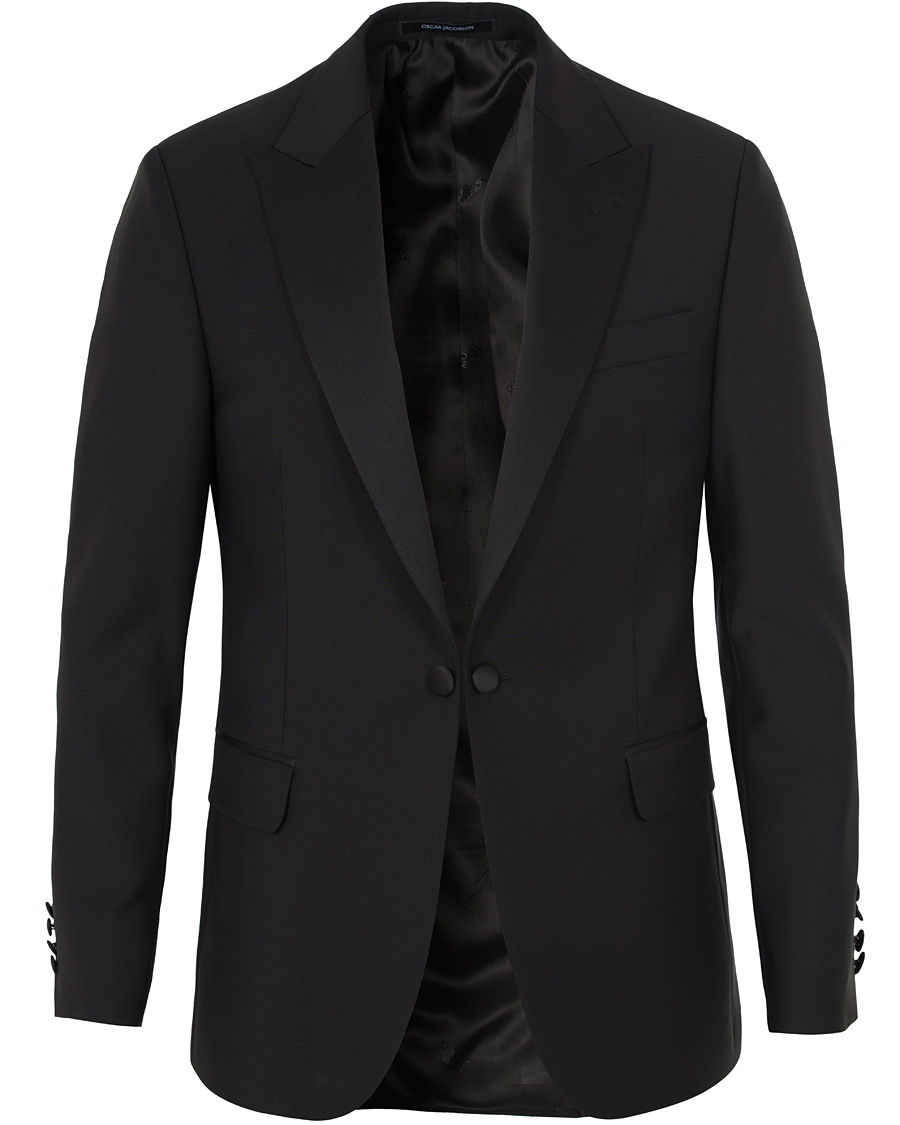 Herr | Kavajer | Oscar Jacobson | Frampton Tuxedo Jacket Black