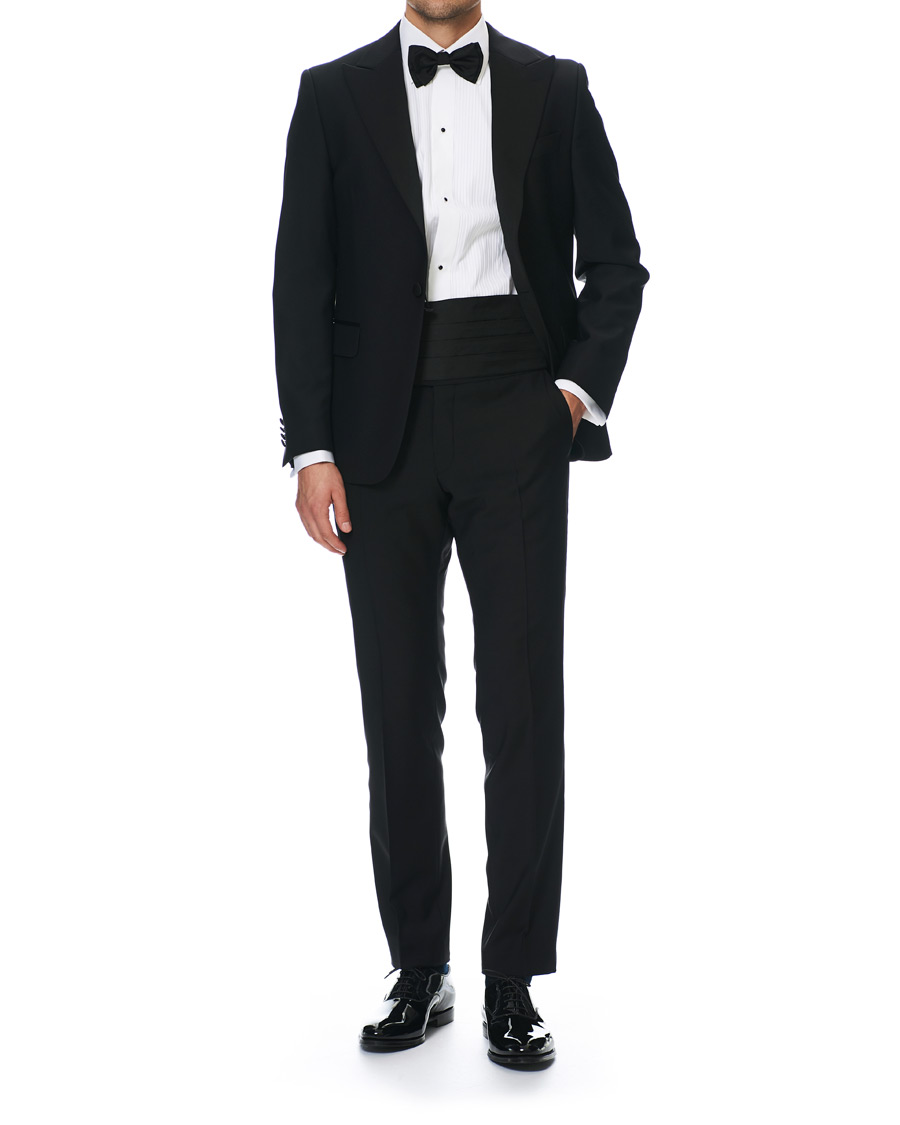 Herr | Kavajer | Oscar Jacobson | Frampton Tuxedo Jacket Black