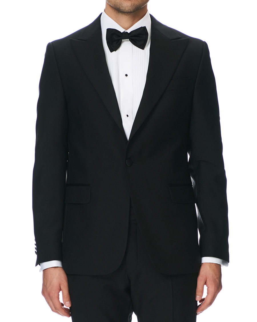 Herr | Kavajer | Oscar Jacobson | Frampton Tuxedo Jacket Black