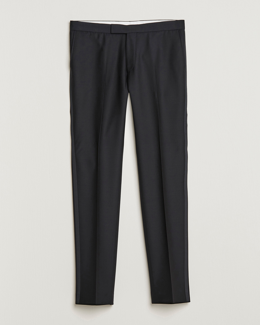 Herr | Byxor | Oscar Jacobson | Devon Tuxedo Trousers Black