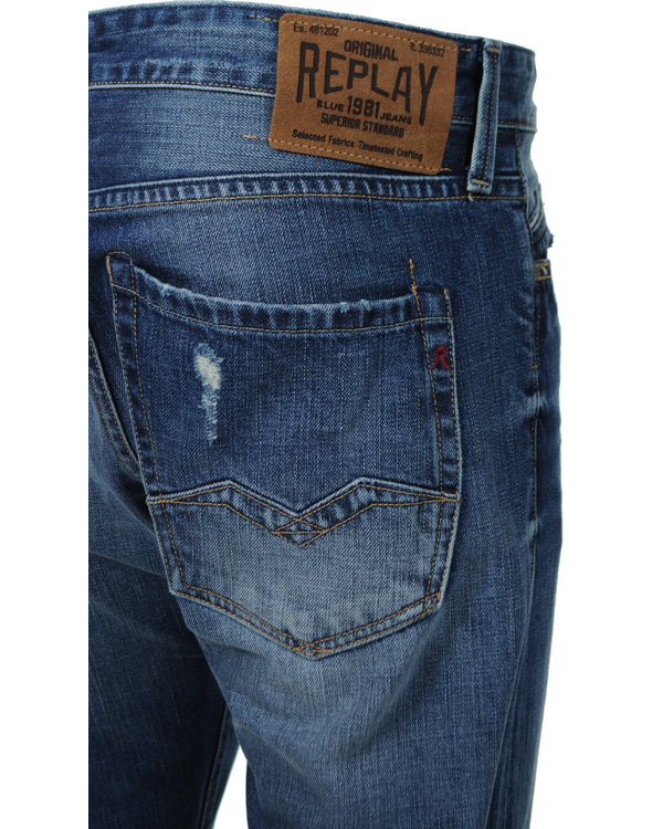 Herr | Byxor | Replay | Waitom M983 Jeans Flat Finish Denim