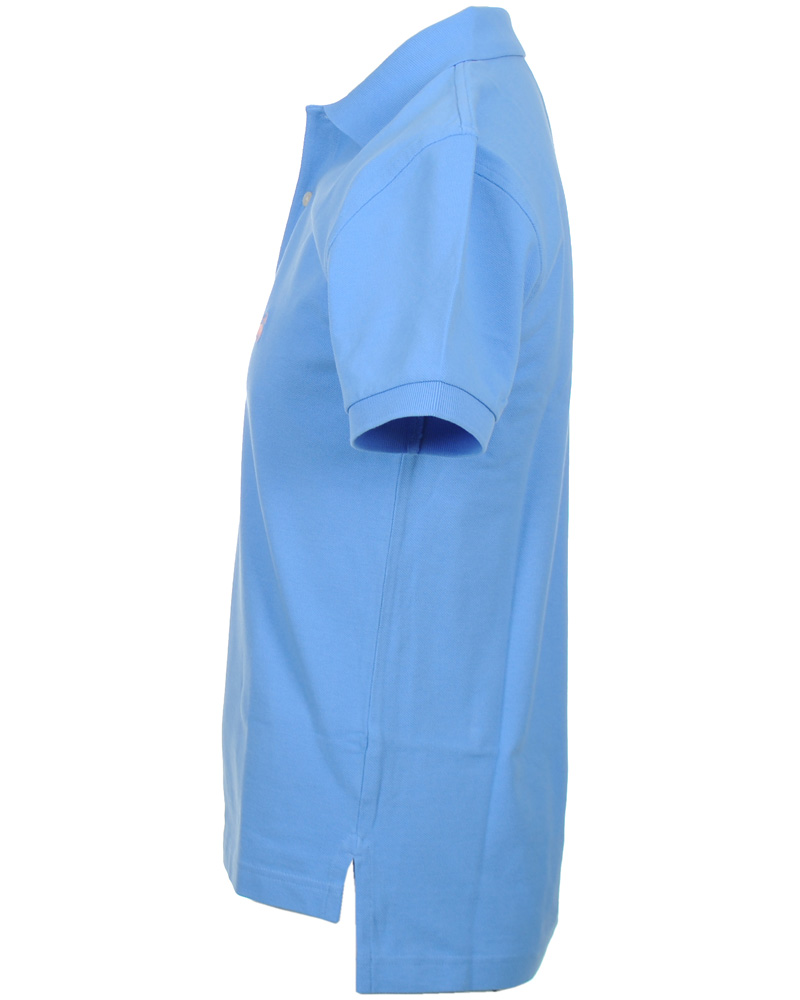 Herr | Pikéer | Brooks Brothers | Basic Gold Logo Piké Blue