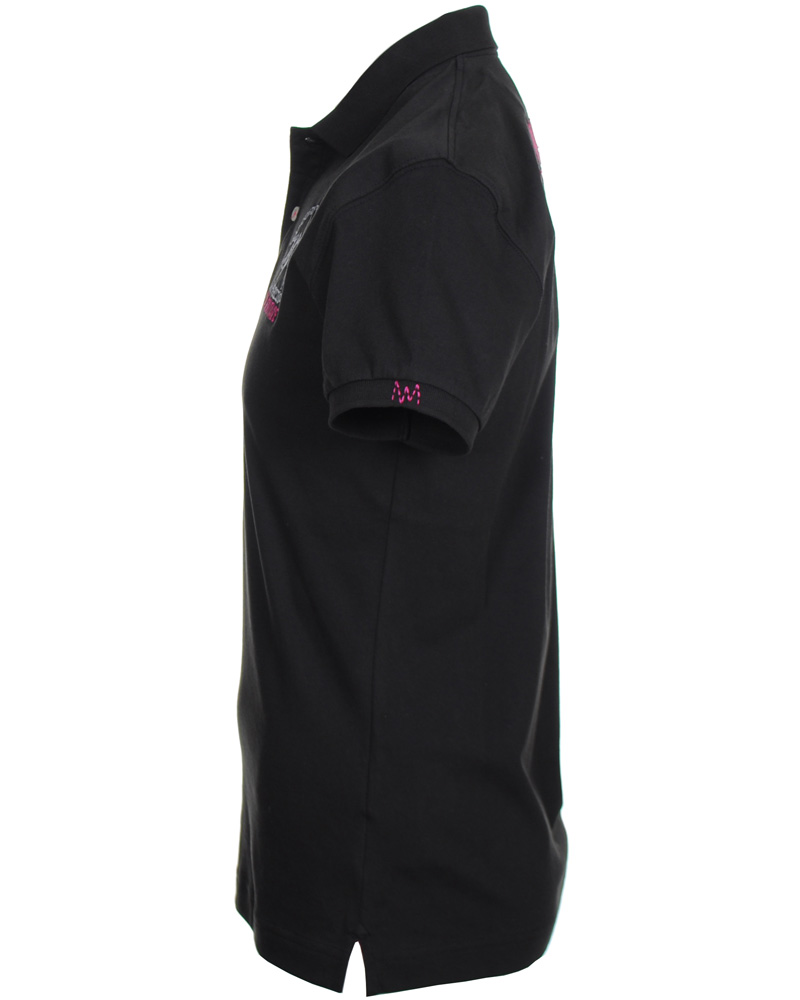 Herr | Pikéer | La Martina | Replica Piquet Stretch Black