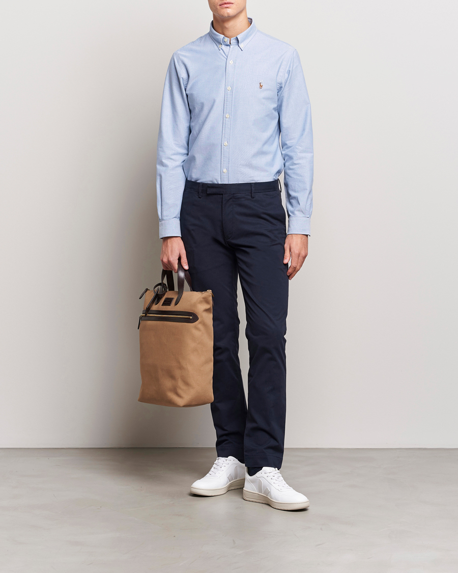 Herr | Oxfordskjortor | Polo Ralph Lauren | Slim Fit Shirt Oxford Blue