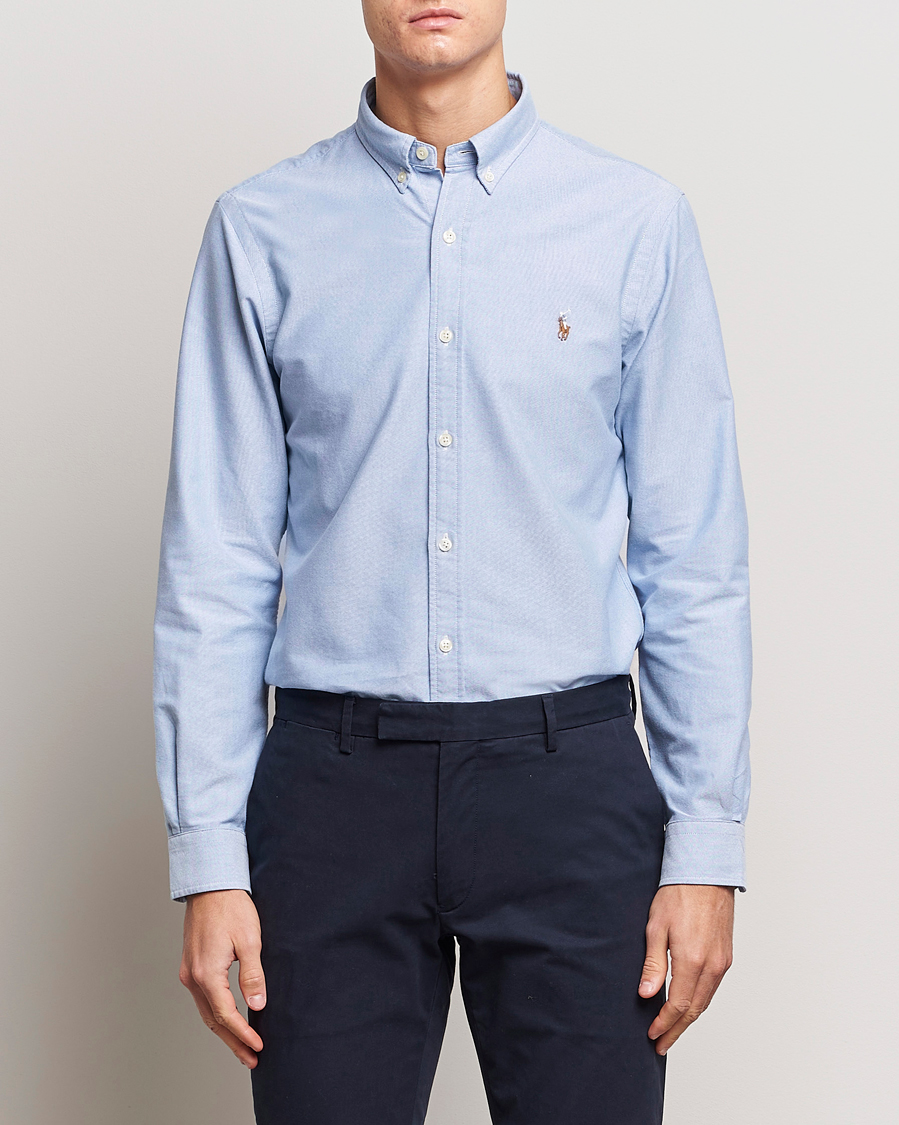 Herr | Julklappstips | Polo Ralph Lauren | Slim Fit Shirt Oxford Blue
