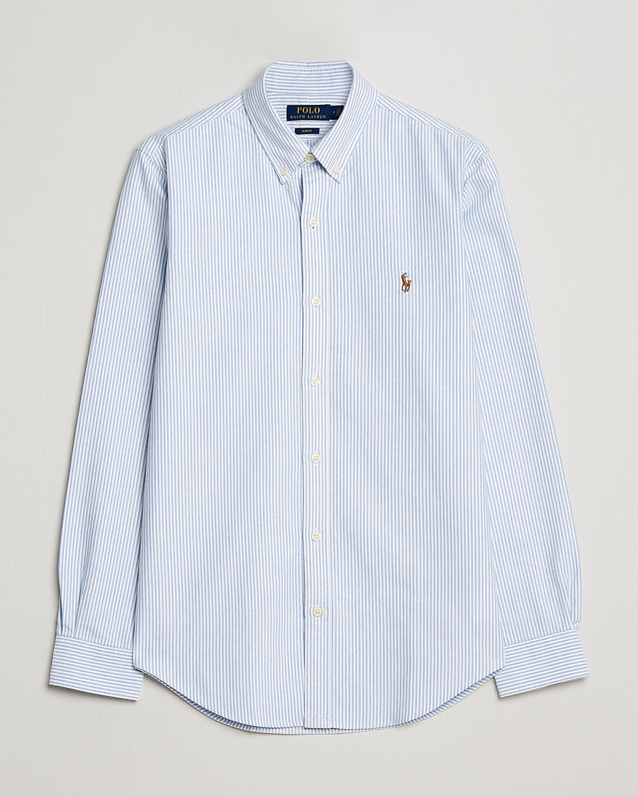Herr | Skjortor | Polo Ralph Lauren | Slim Fit Shirt Oxford Stripes Blue
