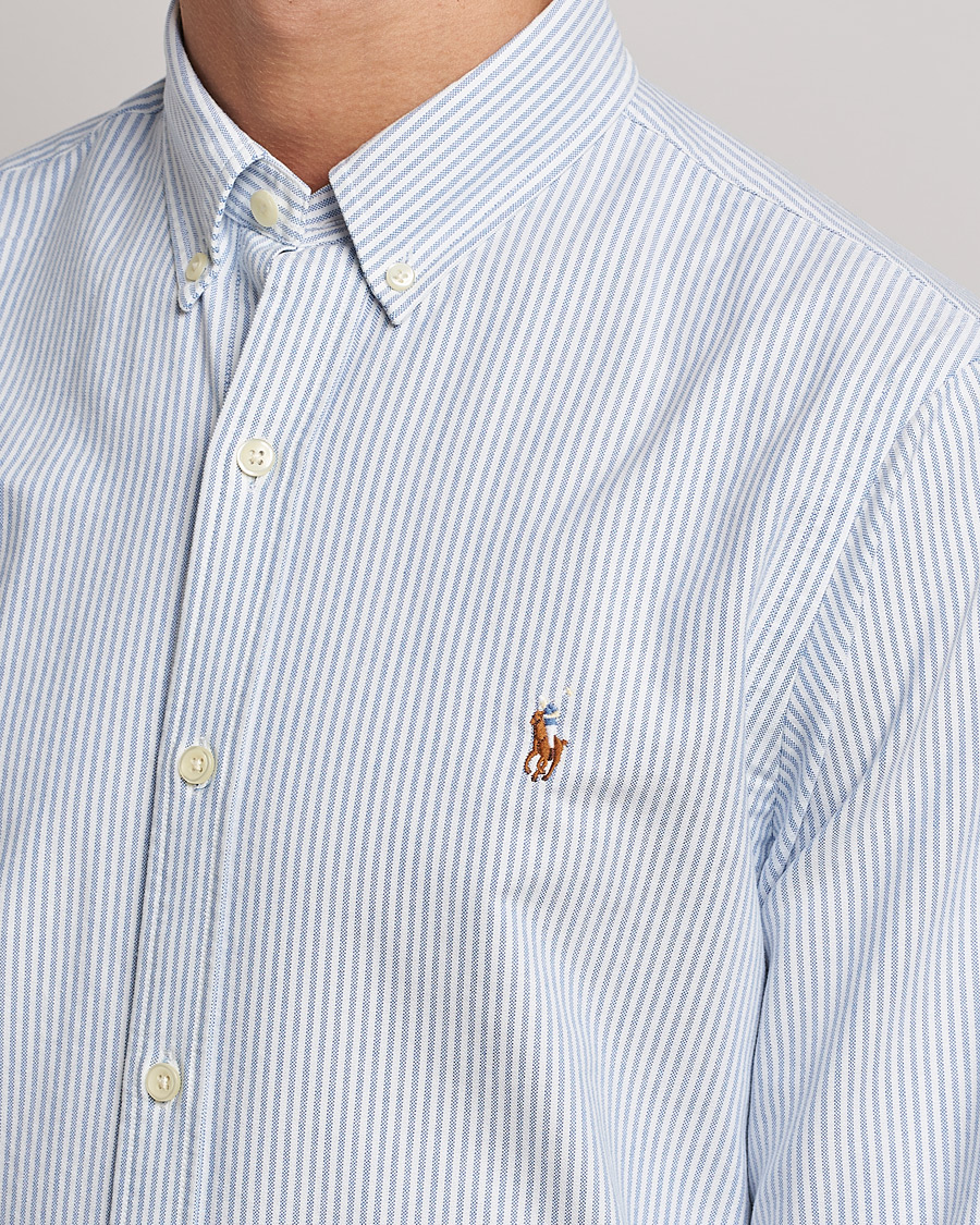 Herr | Skjortor | Polo Ralph Lauren | Slim Fit Shirt Oxford Stripes Blue
