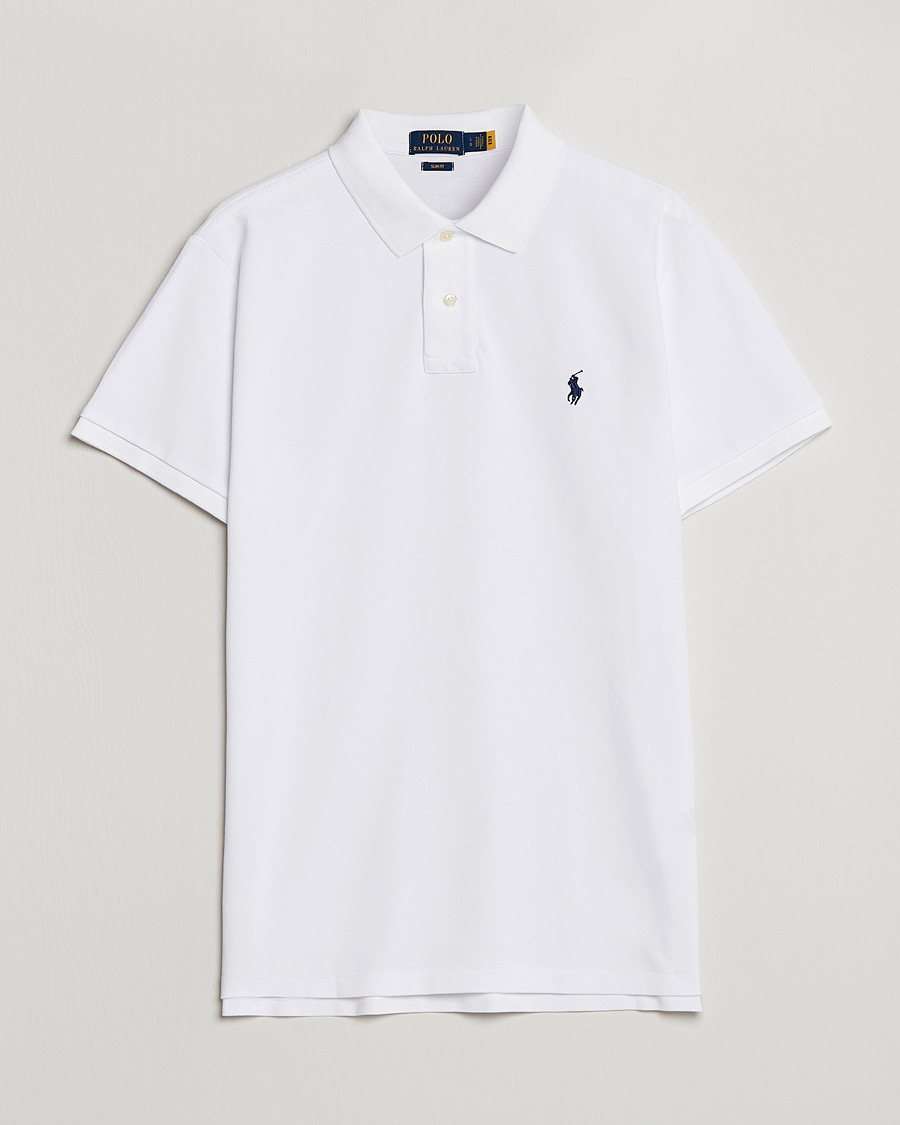 Herr | Pikéer | Polo Ralph Lauren | Slim Fit Polo White