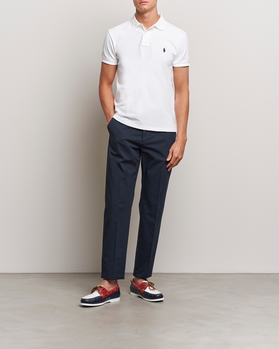 Herr | Pikéer | Polo Ralph Lauren | Slim Fit Polo White