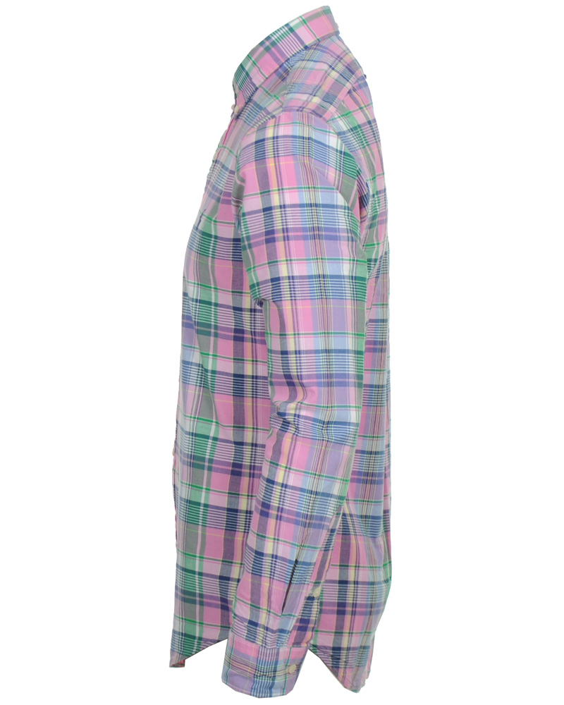 Herr | Skjortor | Polo Ralph Lauren | Slim Fit Shirt Check Pink/Blue