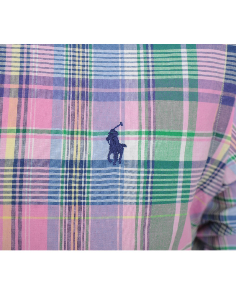 Herr | Skjortor | Polo Ralph Lauren | Slim Fit Shirt Check Pink/Blue