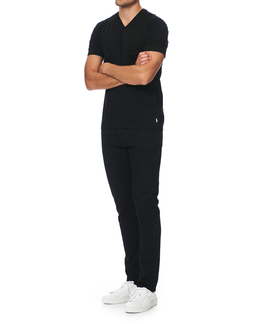 Herr | T-Shirts | Polo Ralph Lauren | 2-Pack T-Shirt V-Neck Black