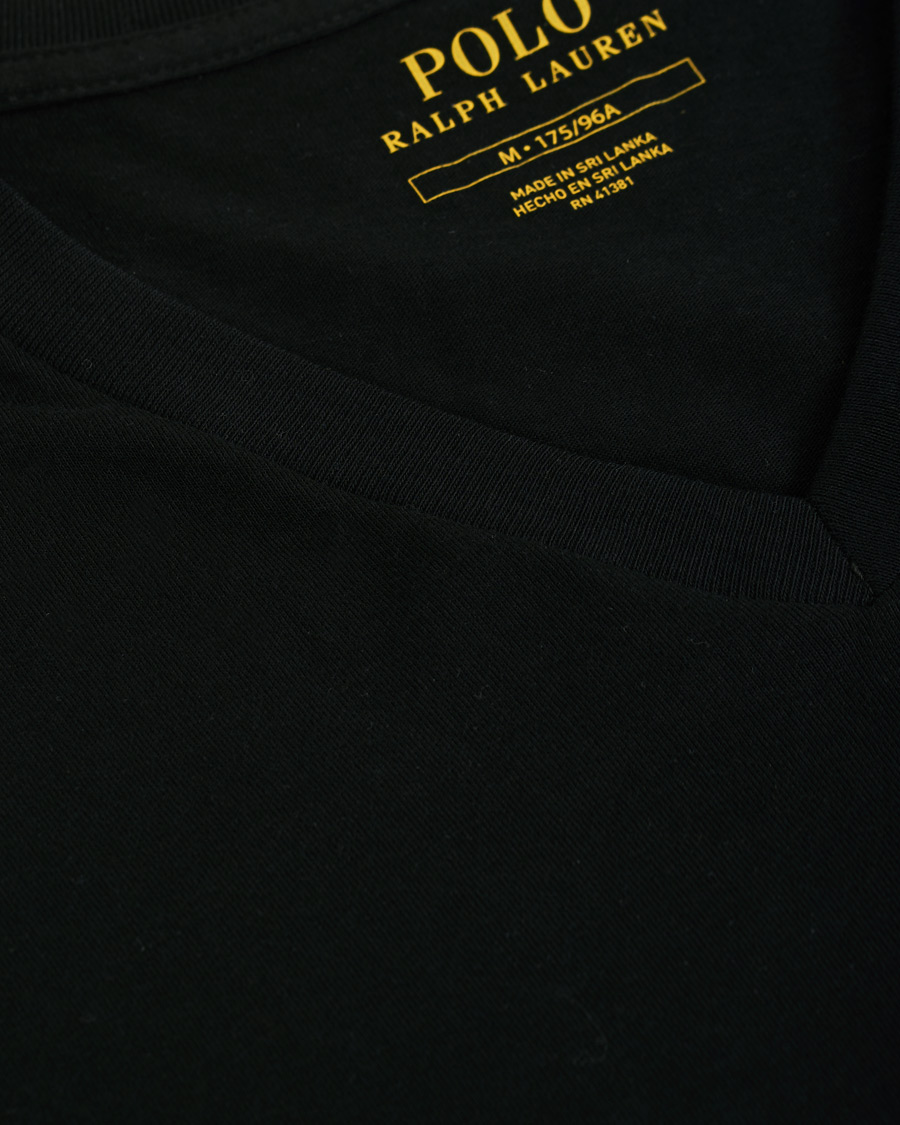 Herr | T-Shirts | Polo Ralph Lauren | 2-Pack T-Shirt V-Neck Black