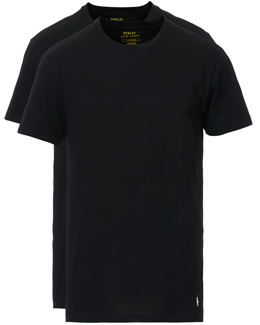 Herr | T-Shirts | Polo Ralph Lauren | 2-Pack T-Shirt Crew Neck Black