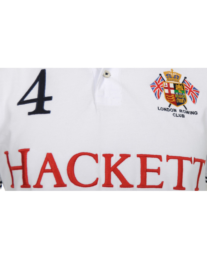 Herr | Pikéer | Hackett | London Rowing Club Polo Piké White