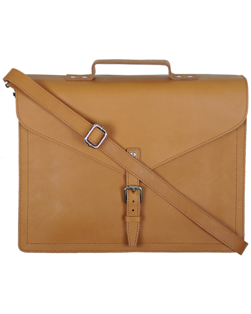 Herr | Sandqvist Lennart Breifcase Leather Tan Brown | Sandqvist | Lennart Breifcase Leather Tan Brown
