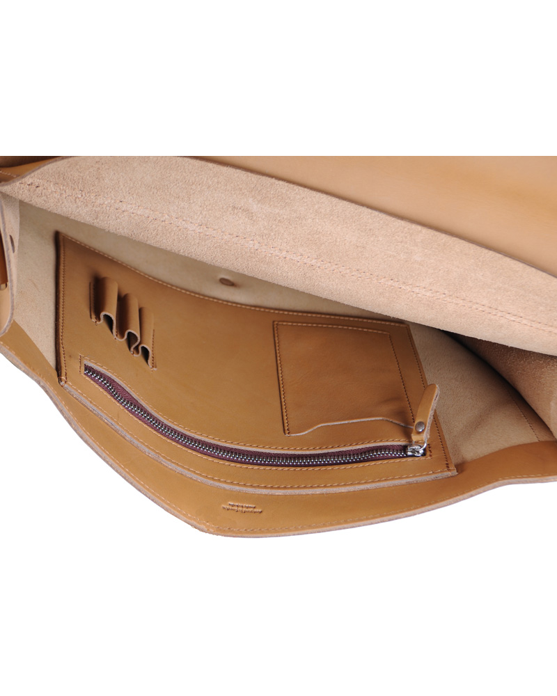 Herr | Sandqvist Lennart Breifcase Leather Tan Brown | Sandqvist | Lennart Breifcase Leather Tan Brown