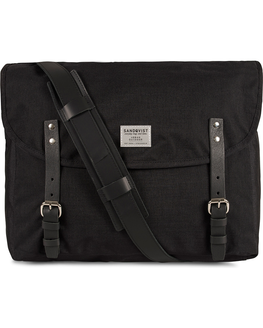 Herr | Sandqvist Erik Messenger Bag Cordura Black | Sandqvist | Erik Messenger Bag Cordura Black
