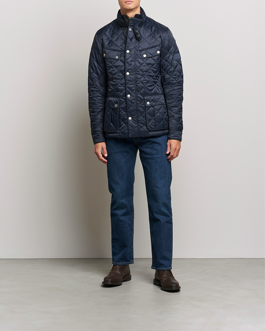 Herr | Jackor | Barbour International | Ariel Quilted Jacket Navy