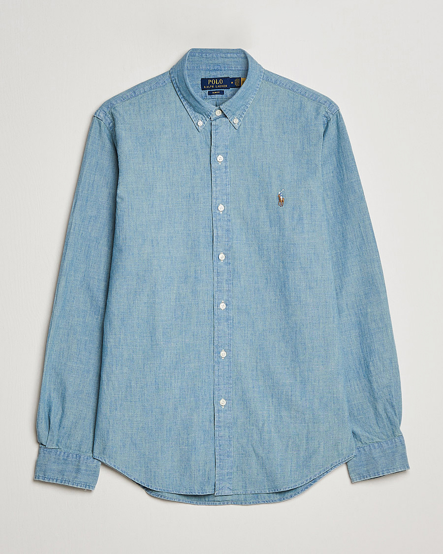 Herr | Skjortor | Polo Ralph Lauren | Slim Fit Chambray Shirt Washed
