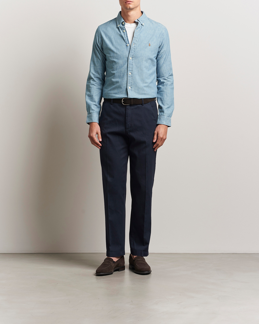 Herr | Skjortor | Polo Ralph Lauren | Slim Fit Chambray Shirt Washed