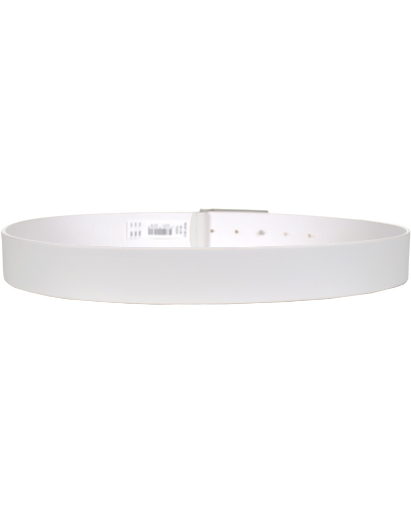 Herr | Tiger of Sweden Leather Logo Belt White | Tiger of Sweden | Leather Logo Belt White