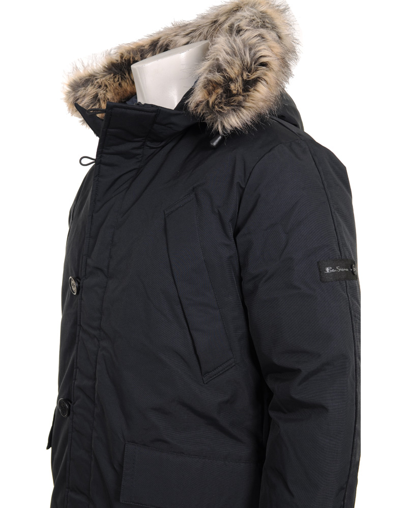 Herr | Jackor | Ben Sherman | Nylon City Parka Black