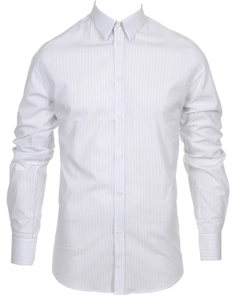 Herr | Skjortor | Filippa K | Paul Stretch Shirt White/Navy