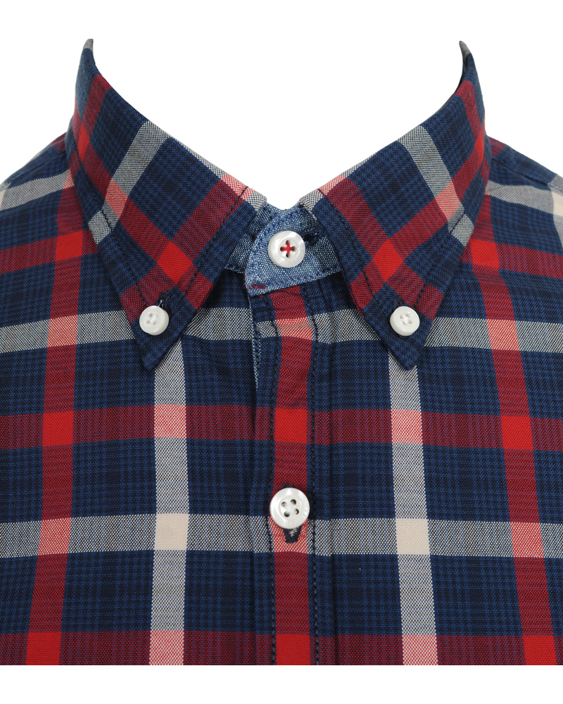 Herr | Skjortor | Tommy Hilfiger | Saint Check Shirt Vintage Fit Blue