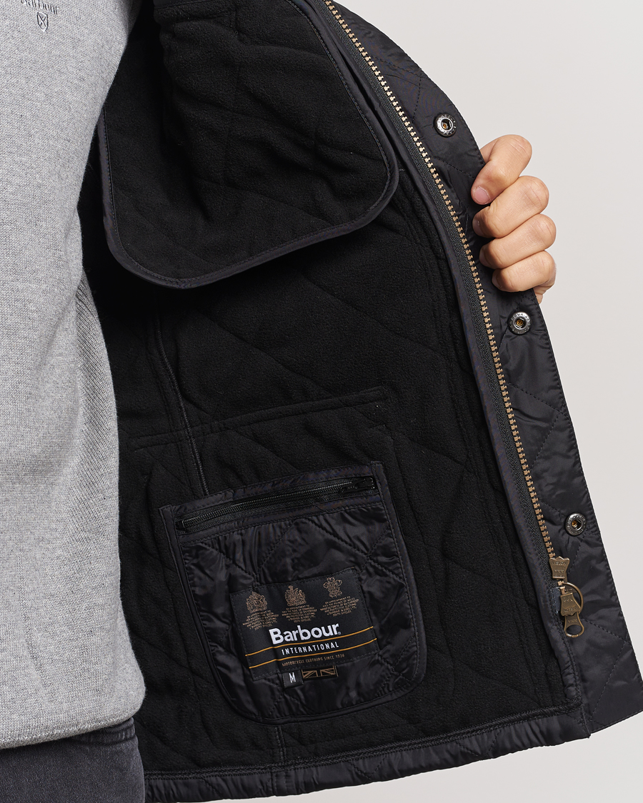 Herr | Jackor | Barbour International | Ariel Polarquilt Black