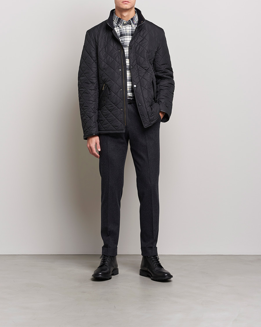 Herr | Quiltade jackor | Barbour Lifestyle | Powell Quilted Jacket Black