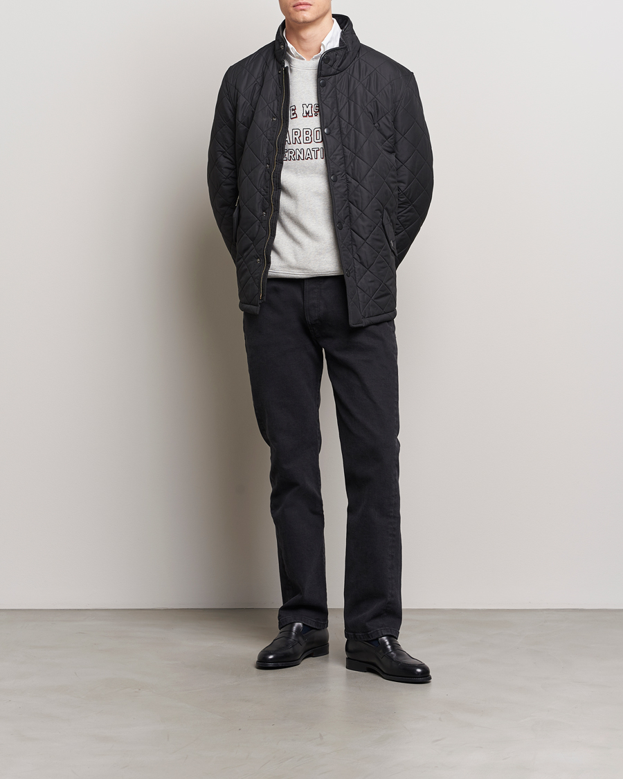 Herr | Jackor | Barbour Lifestyle | Powell Quilted Jacket Black