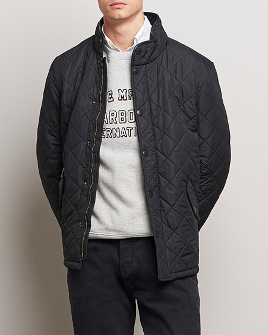 Herr | Jackor | Barbour Lifestyle | Powell Quilted Jacket Black