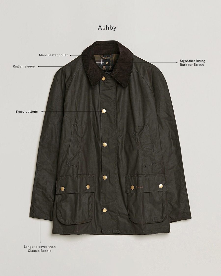 Herr | Jackor | Barbour Lifestyle | Ashby Wax Jacket Olive