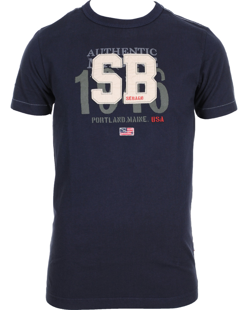 Herr | T-Shirts | Sebago | Rye T-Shirt Navy