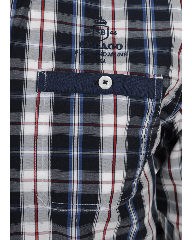 Herr | Skjortor | Sebago | Randolph Check Shirt Navy/Red/White