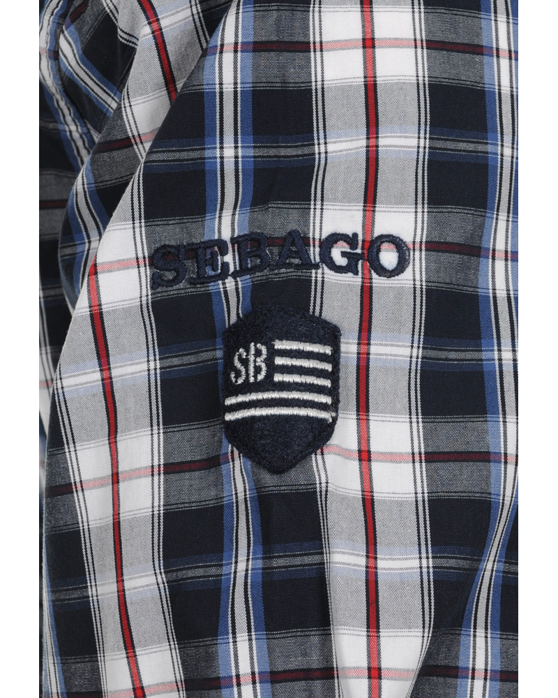 Herr | Skjortor | Sebago | Randolph Check Shirt Navy/Red/White