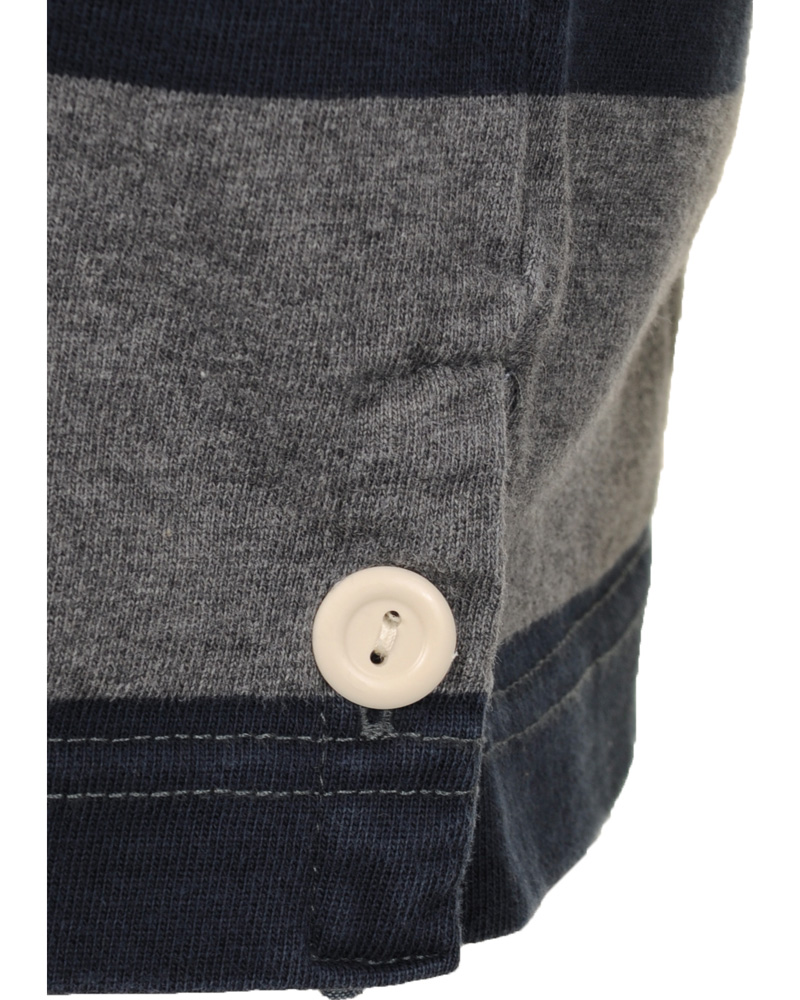 Herr | Tröjor | Boomerang | Rudolf Block Striped Rugby Grey Melange