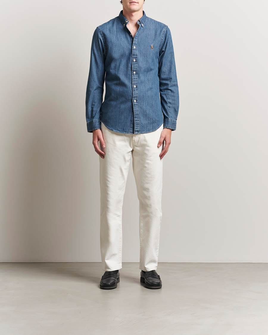 Herr | Skjortor | Polo Ralph Lauren | Slim Fit Shirt Denim Dark Wash
