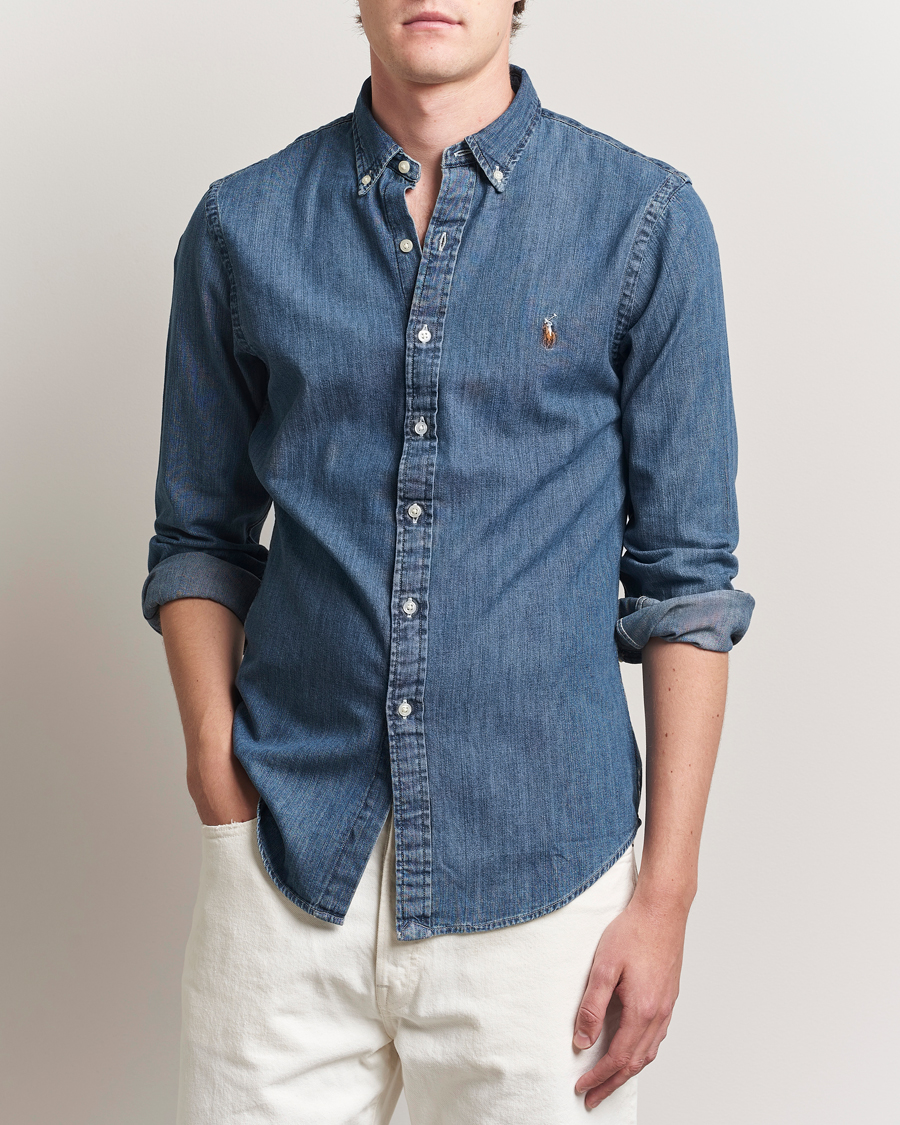 Herr | Skjortor | Polo Ralph Lauren | Slim Fit Shirt Denim Dark Wash