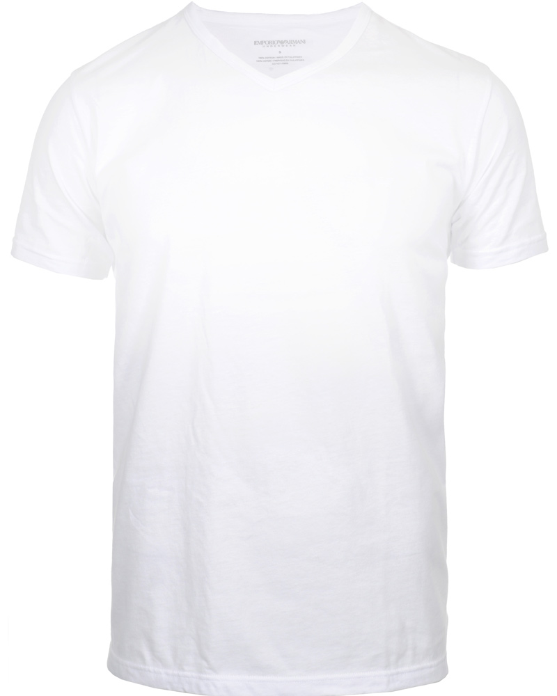 Herr | T-Shirts | Emporio Armani | 3-Pack Regular Fit V-Neck T-Shirt White