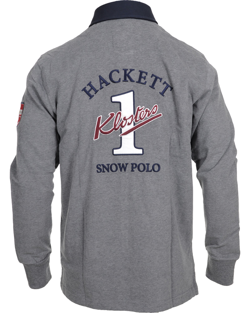 Herr | Tröjor | Hackett | Snow Polo Rugby Grey