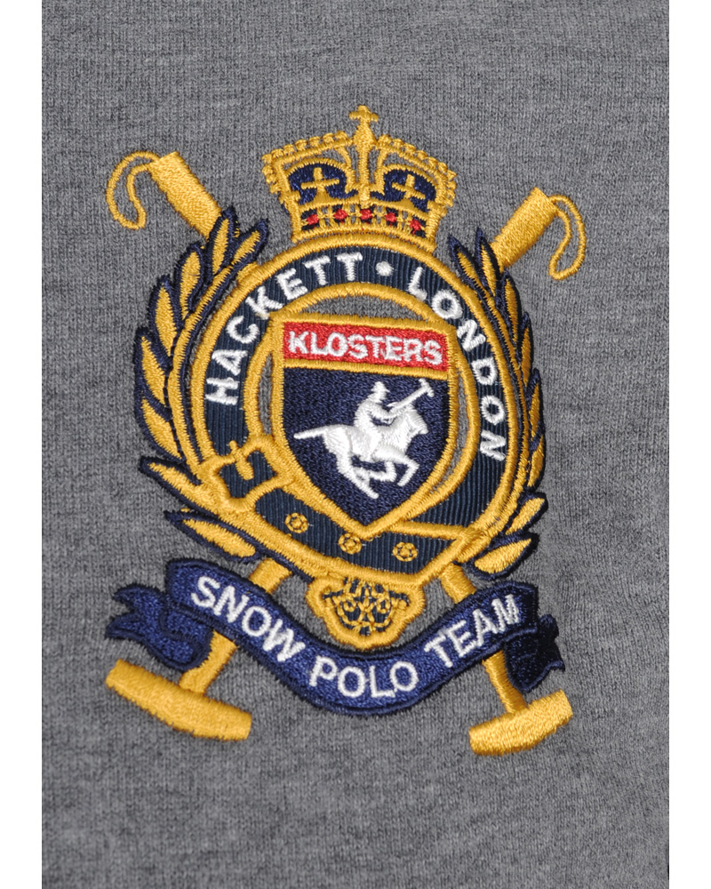 Herr | Tröjor | Hackett | Snow Polo Rugby Grey