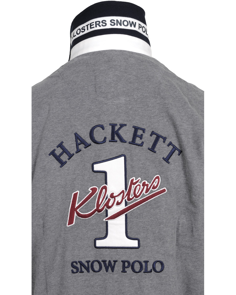 Herr | Tröjor | Hackett | Snow Polo Rugby Grey