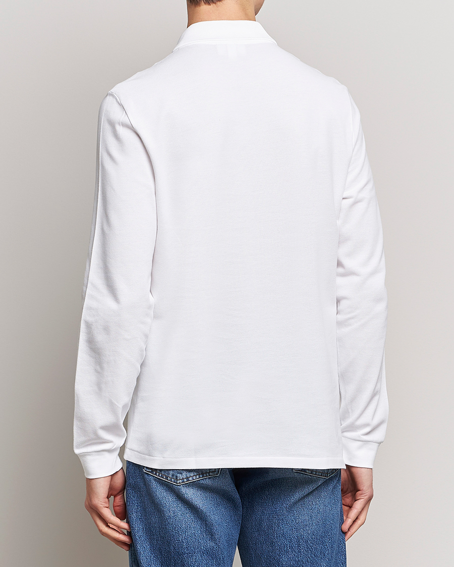 Herr | Pikéer | Lacoste | Original Long Sleeve Polo Piké White