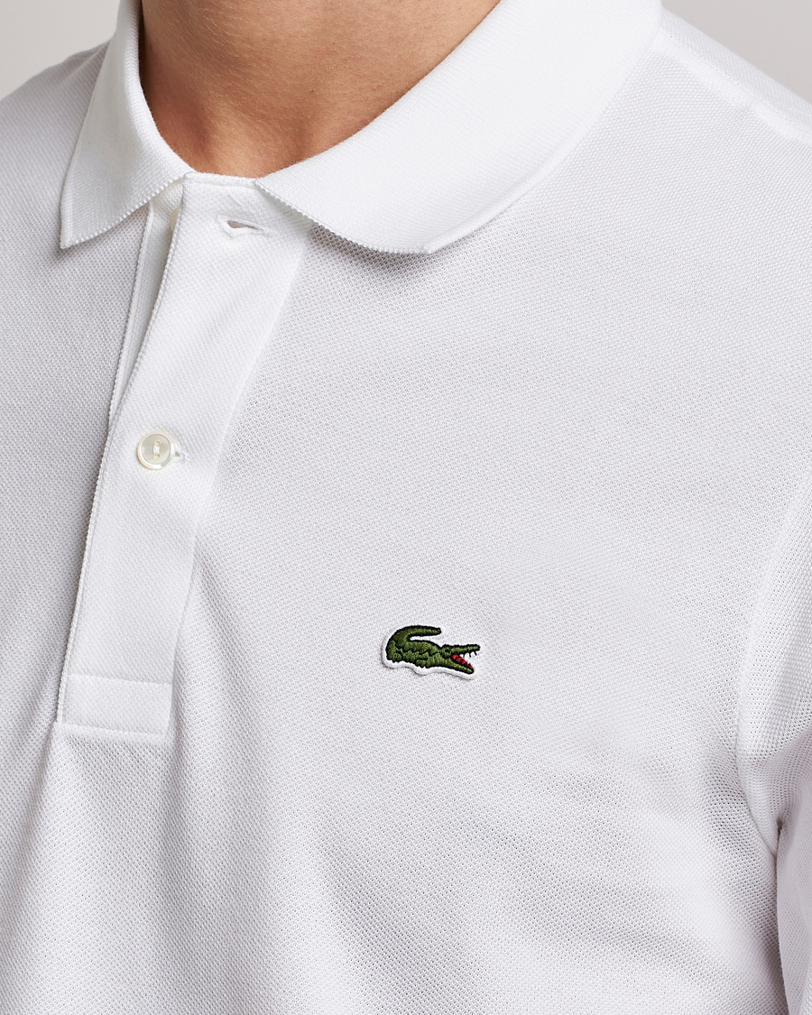 Herr | Pikéer | Lacoste | Original Long Sleeve Polo Piké White