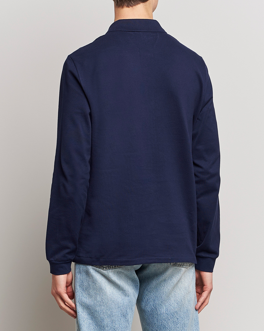 Herr | Pikéer | Lacoste | Original Long Sleeve Polo Piké Navy Blue